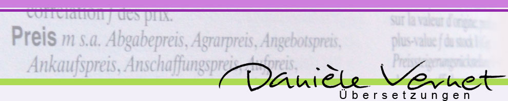Danièle Vernet Übersetzungen